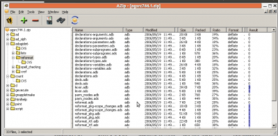 Screenshot of the application AZip - #6