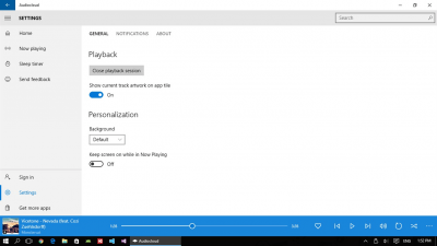 Screenshot of the application Audiocloud - #9
