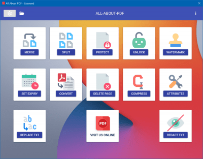 Screenshot of the application All About PDF - #5