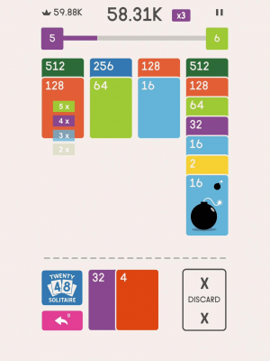 Screenshot of the application Twenty48 Solitaire - #8