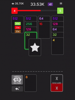 Screenshot of the application Twenty48 Solitaire - #11