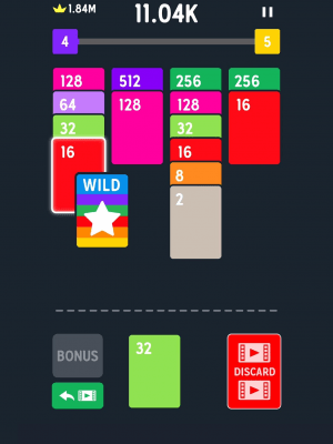 Screenshot of the application Twenty48 Solitaire - #12