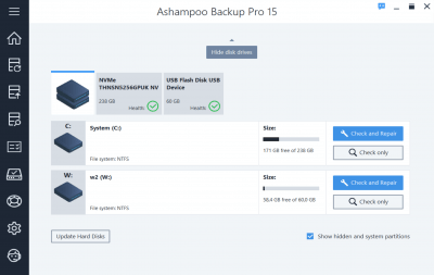Screenshot of the application Ashampoo Backup Pro - #3