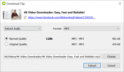 Screenshot of the application 4K Video Downloader - #3