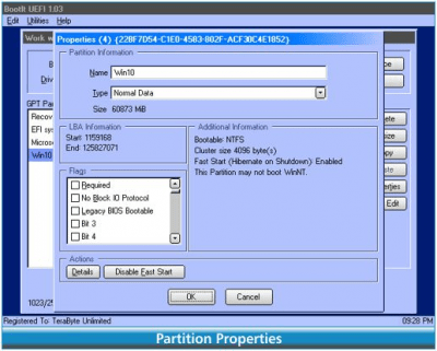 Screenshot of the application BootIt UEFI - #2