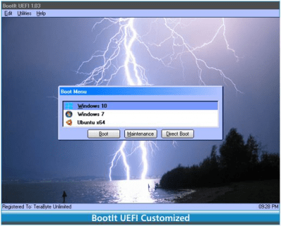 Screenshot of the application BootIt UEFI - #6