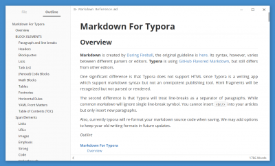 Screenshot of the application Typora for Windows - #1