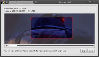 Screenshot of the application Honeycam - #2