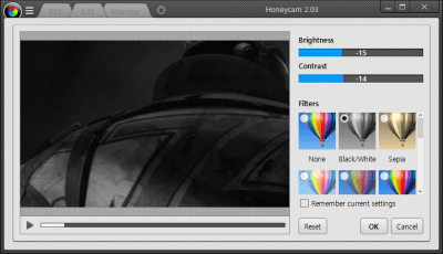 Screenshot of the application Honeycam - #3