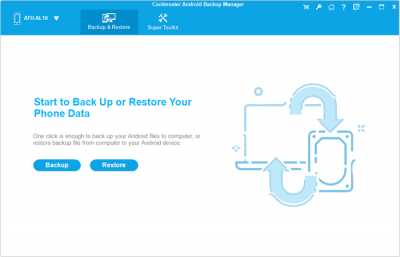 Screenshot of the application Coolmuster Android Backup Manager - #1