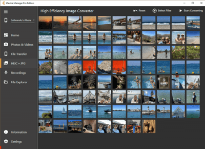 Screenshot of the application iDevice Manager - #3