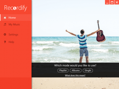 Screenshot of the application Recordify - #3