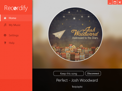 Screenshot of the application Recordify - #4