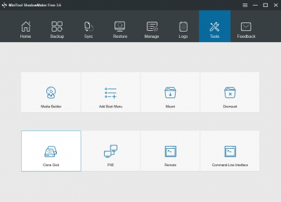 Screenshot of the application MiniTool ShadowMaker Free - #4