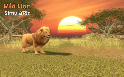 Screenshot of the application Wild Lion Simulator 3D - #1