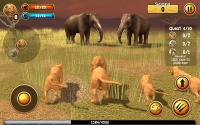 Screenshot of the application Wild Lion Simulator 3D - #2