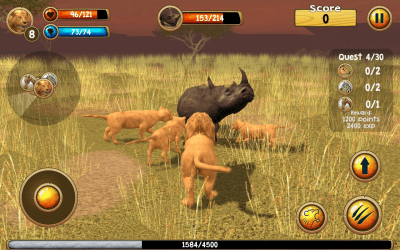 Screenshot of the application Wild Lion Simulator 3D - #3