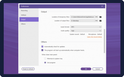 Screenshot of the application AnyMP4 Audio Recorder - #3