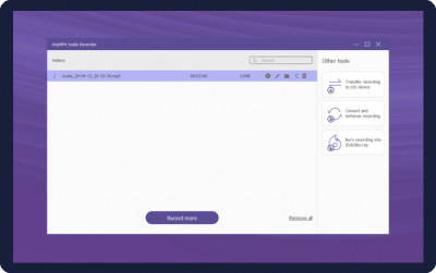 Screenshot of the application AnyMP4 Audio Recorder - #4