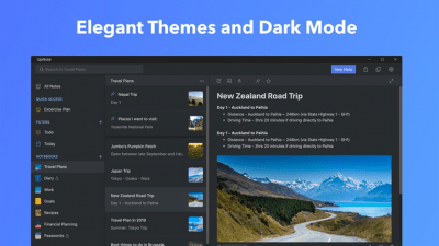 Screenshot of the application UpNote for Windows - #3
