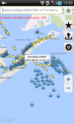 Screenshot of the application FindShip - #5