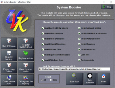 Screenshot of the application Ultra Virus Killer - #4
