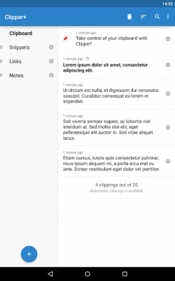 Screenshot of the application Clipper - Clipboard Manager - #6