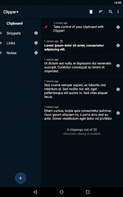 Screenshot of the application Clipper - Clipboard Manager - #7