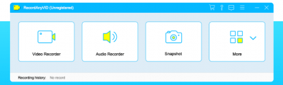 Screenshot of the application RecordAnyVid - #1