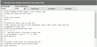 Screenshot of the application TextPipe Standard - #4