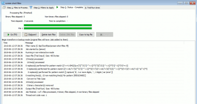 Screenshot of the application TextPipe Standard - #6
