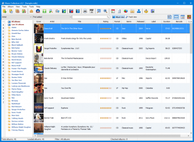 Screenshot of the application GSoft4U Music Collection - #2
