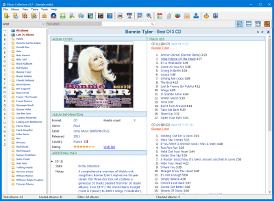 Screenshot of the application GSoft4U Music Collection - #4