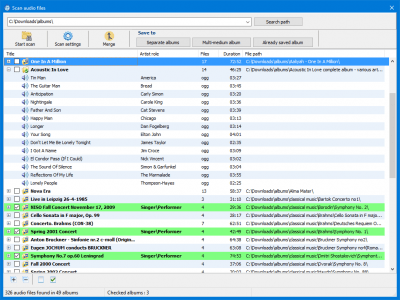 Screenshot of the application GSoft4U Music Collection - #8