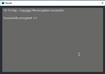 Screenshot of the application Kryptor - #3