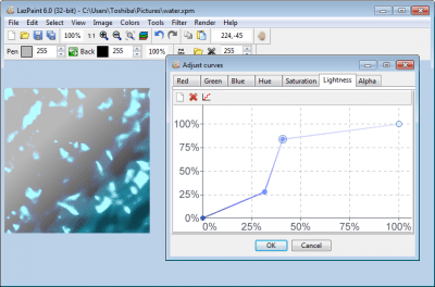 Screenshot of the application LazPaint - #4