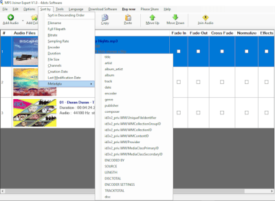 Screenshot of the application MP3 Joiner Expert - #3