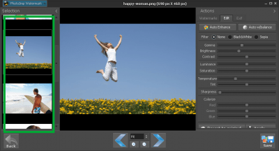 Screenshot of the application PhotoHandler - #5