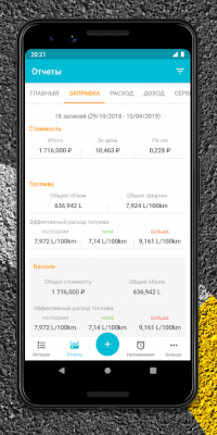 Screenshot of the application Drivvo - #3