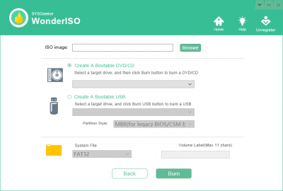 Screenshot of the application WonderISO - #2
