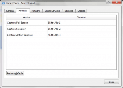 Screenshot of the application ScreenCloud - #3