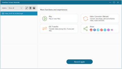 Screenshot of the application FonePaw Screen Recorder - #4