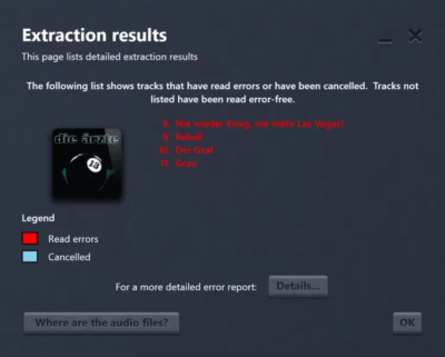Screenshot of the application Easy Audio Copy - #8
