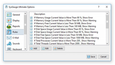 Screenshot of the application SysGauge - #5
