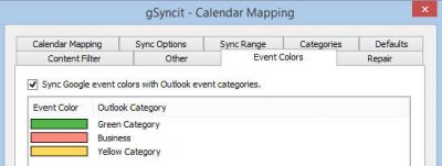 Screenshot of the application gSyncit - #3