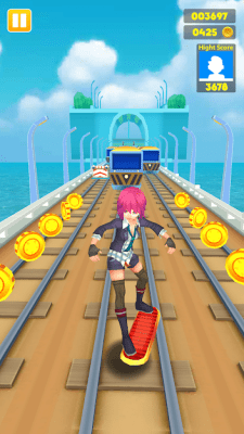 Screenshot of the application Subway Princess - Endless Running - #4