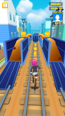 Screenshot of the application Subway Princess - Endless Running - #5