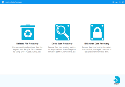 Screenshot of the application Hasleo Data Recovery - #1