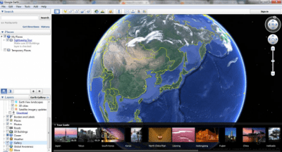 Screenshot of the application Google Earth (Google Earth) - #1