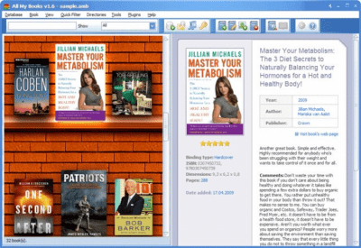 Screenshot of the application All My Books - #1